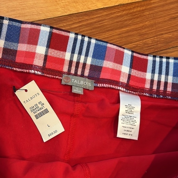 ⭐️ New Talbots Plaid Skort Size Large - Picture 2 of 7